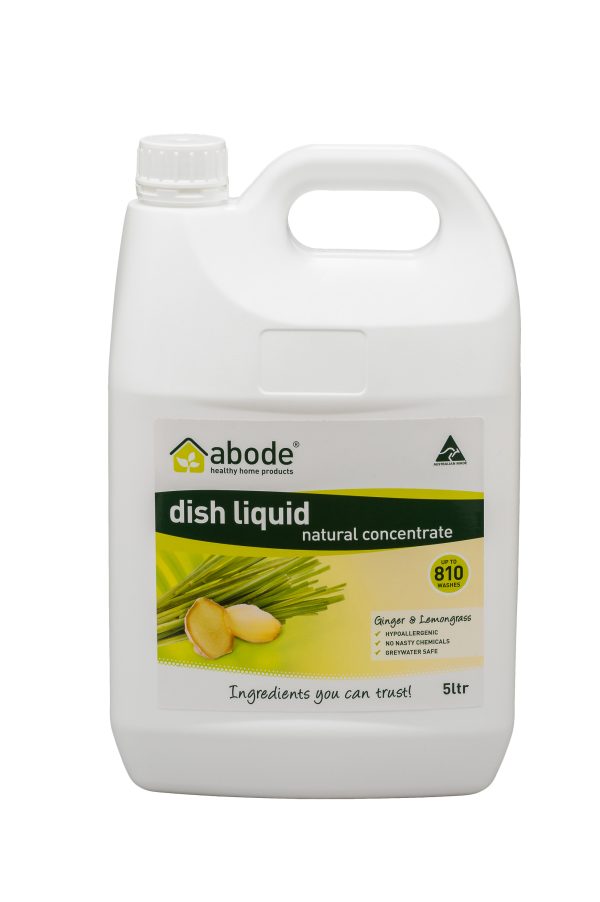 Abode Lemongrass & Ginger Dish Liquid (5 litres)