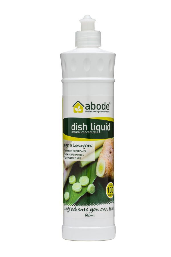 Abode Lemongrass & Ginger Dish Liquid (615ml)